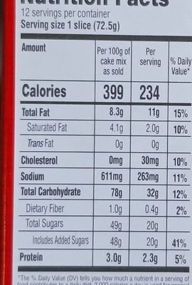 BETTY CROCKER SUPREME VANILLA CAKE MIX 510GMS
