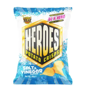 HEROES SALT & VINEGAR 40GMS