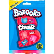 BAZOOKA CHEWZ SHARE BAG 120GMS			 