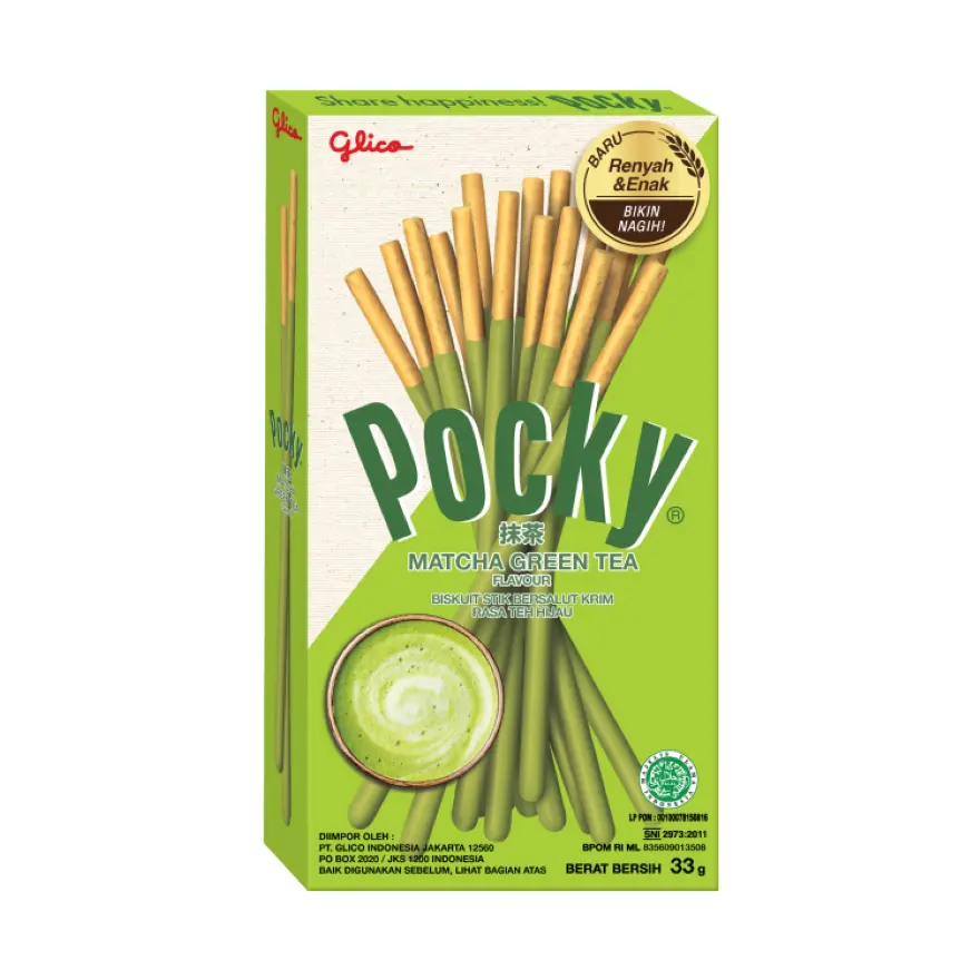 GLICO POCKY MATCHA STICK 33GMS