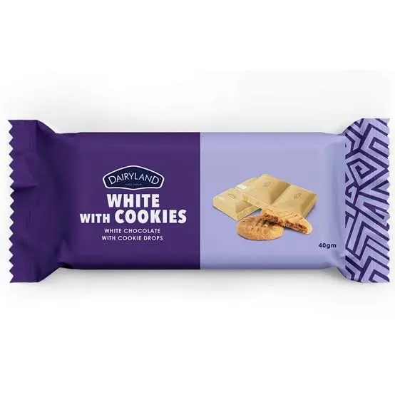 DAIRYLAND WHITE WITH COOKIES CHOCOLATE 40GMS