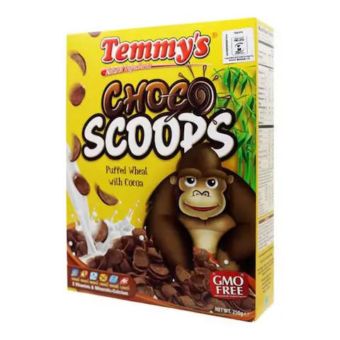 TEMMY'S CHOCO SCOOPS 250GMS