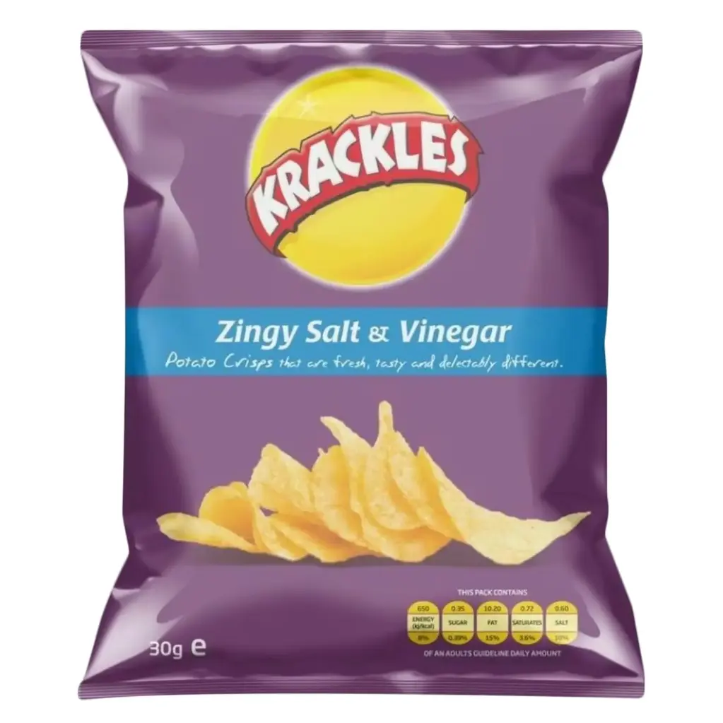 KRACKLES ZINGY SALT & VINEGAR 30GMS
