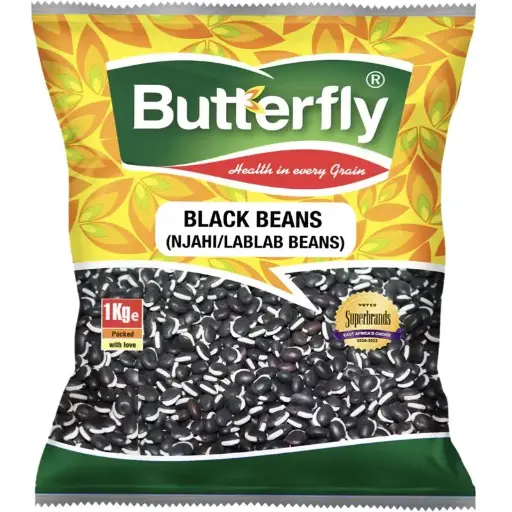 BUTTERFLY BLACK BEANS 1KG